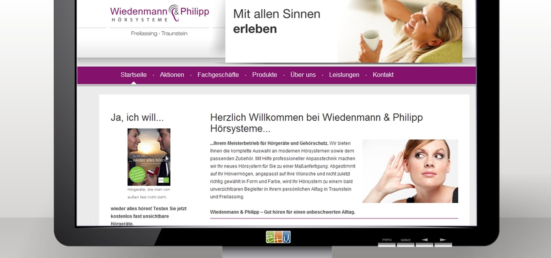Webdesign: Internetpräsenz für Wiedenmann & Philipp mit TYPO3 / 2012