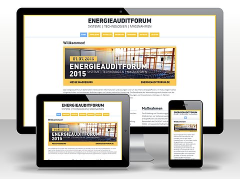 Webdesign: Energieauditforum.de auf Responsive TYPO3 /  2015
