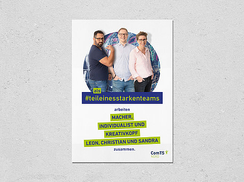 Klassische Werbung: ComTS Nord GmbH Plakat-Kampagne 