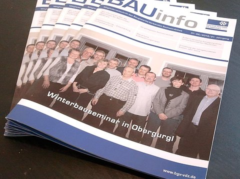 Corporate Publishing: BAUinfo für den Baugewerbeverband Sachsen-Anhalt 1-2/ 2013