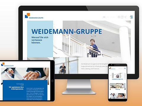 TYPO3 Webdesign: Responsive Webdesign für Weidemann-Gruppe mit TYPO3 CMS