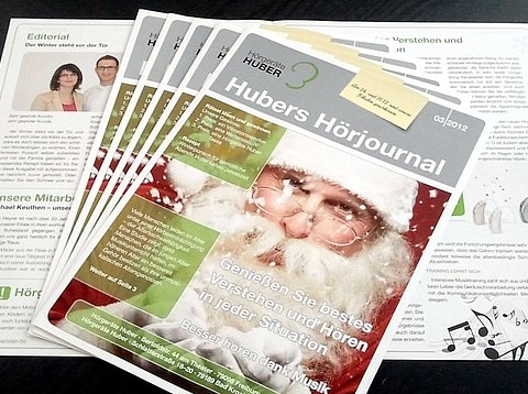 Corporate Publishing: Hauszeitschrift „Hubers Hörjournal“ / Ausgabe 3-2012