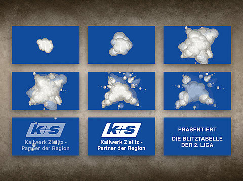 Grafikdesign: LED-Bildschirmwerbung für K+S KALI GmbH / 2018