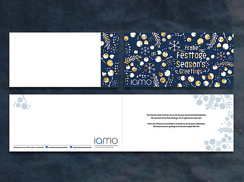 Grafikdesign: Weihnachtskarten für iamo / 2017