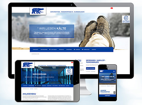 Webdesign: Webdesign mit TYPO3 CMS für ATK und MOTI GmbH aus Magdeburg