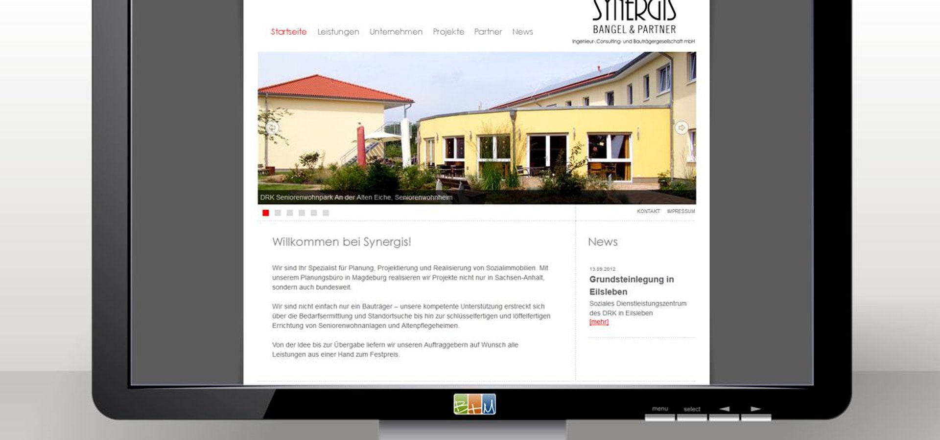Webdesign: Webdesign für SYNERGIS Bangel & Partner GmbH / 2011